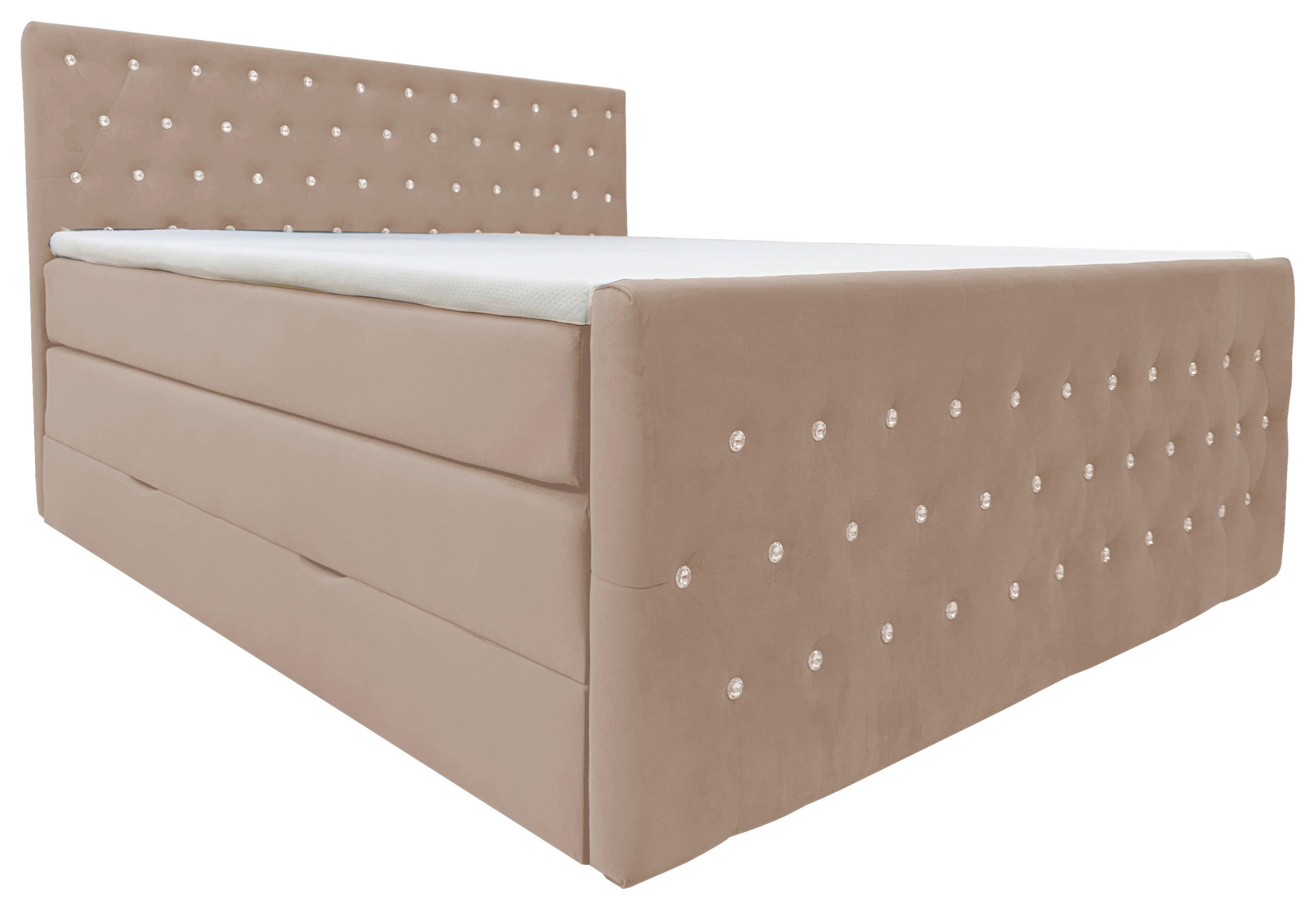 Livetastic BOXSPRINGOVÁ POSTEĽ, 140/200 cm, béžová