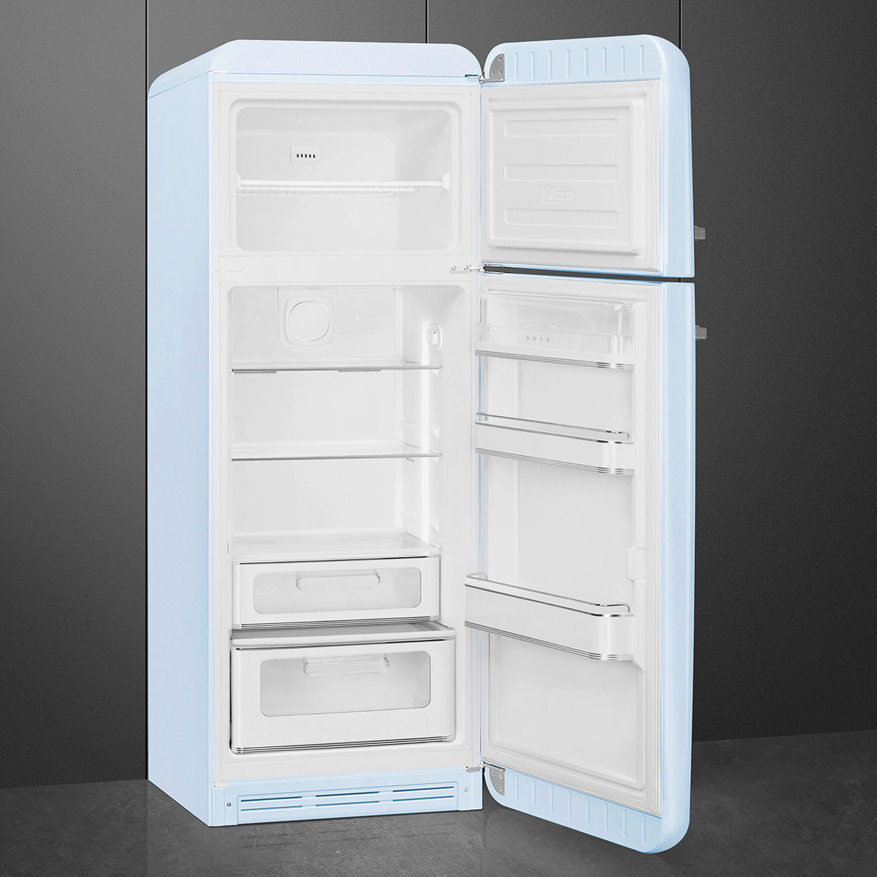 KÜHL-GEFRIER-KOMBINATION 60/172/72,8 cm FAB30RPB6  - Pastellblau, Basics, Metall (60/172/72,8cm) - SMEG
