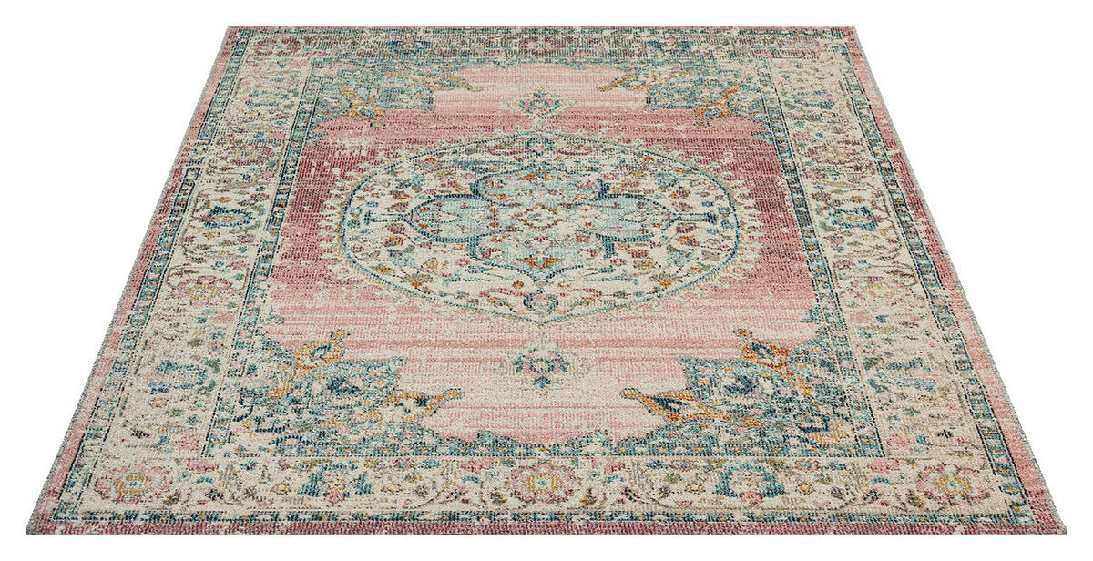 OUTDOORTEPPICH 160/230 cm Salsa Outdoor Altrosa, Graublau  - Graublau/Altrosa, KONVENTIONELL, Textil (160/230cm) - Novel