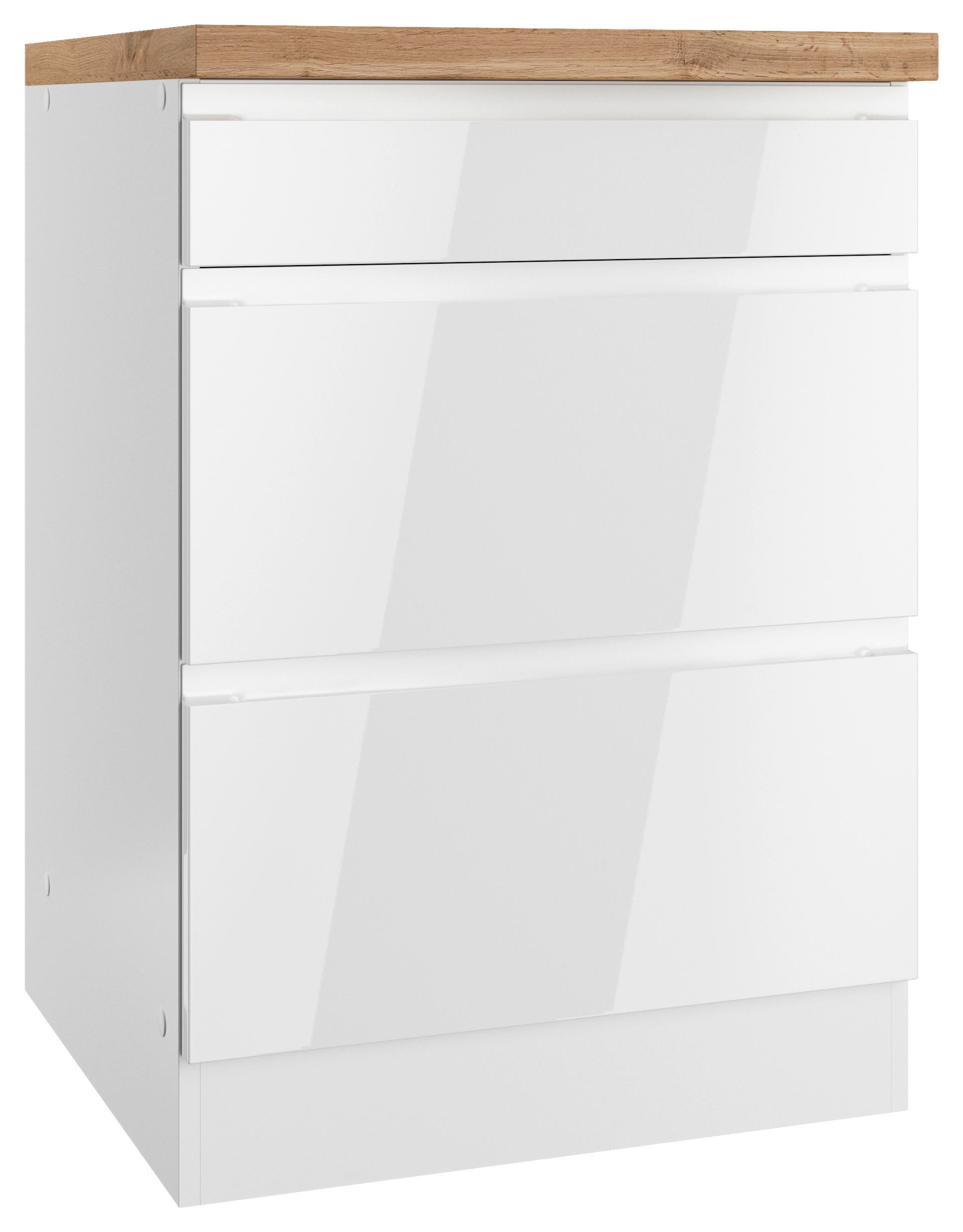 BÄNKSKÅP FÖR HÄLL 60/86/60 cm  i vit, ek Wotan, vit högglans  - vit/ek Wotan, Lifestyle, trämaterial (60/86/60cm) - Held