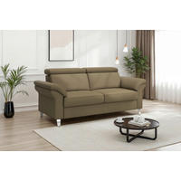 2-SITZER-SOFA ARNGAST E Olivgrün Echtleder  - Chromfarben/Olivgrün, Basics, Leder/Textil (156/84/93cm) - Sit & More