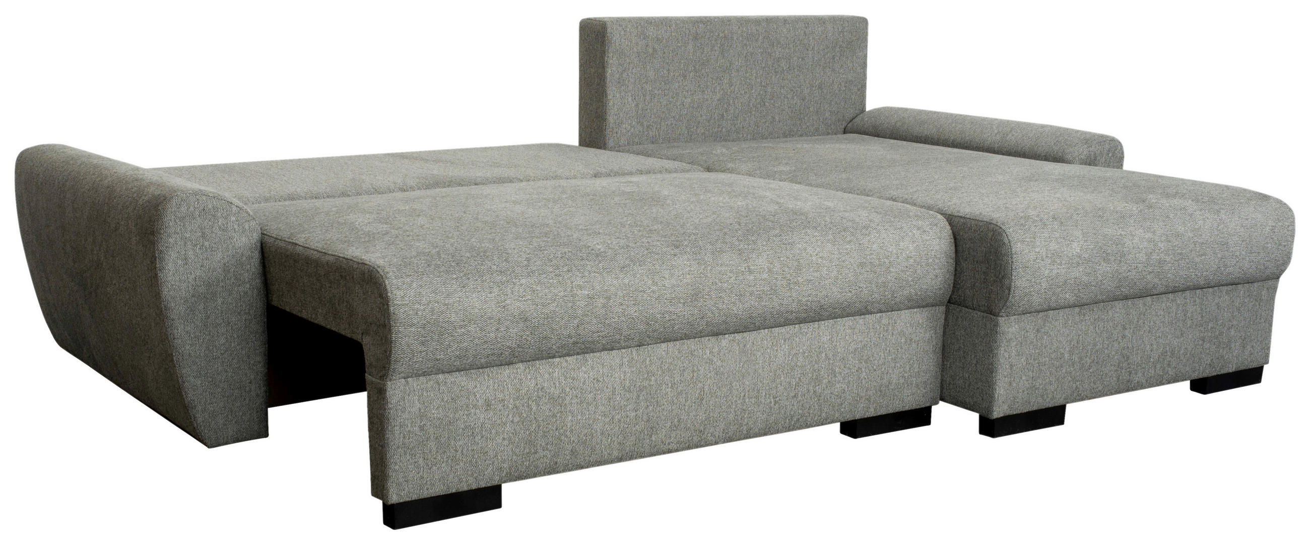 SEDEŽNA GARNITURA, tkanina siva - siva/črna, Moderno, umetna masa/tekstil (237/151cm) - Carryhome