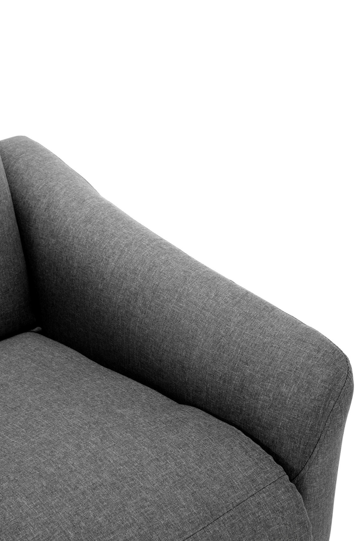 TV-FOTEL - fekete/szürke, Konventionell, textil/fém (73.5/103/87cm) - MID.YOU
