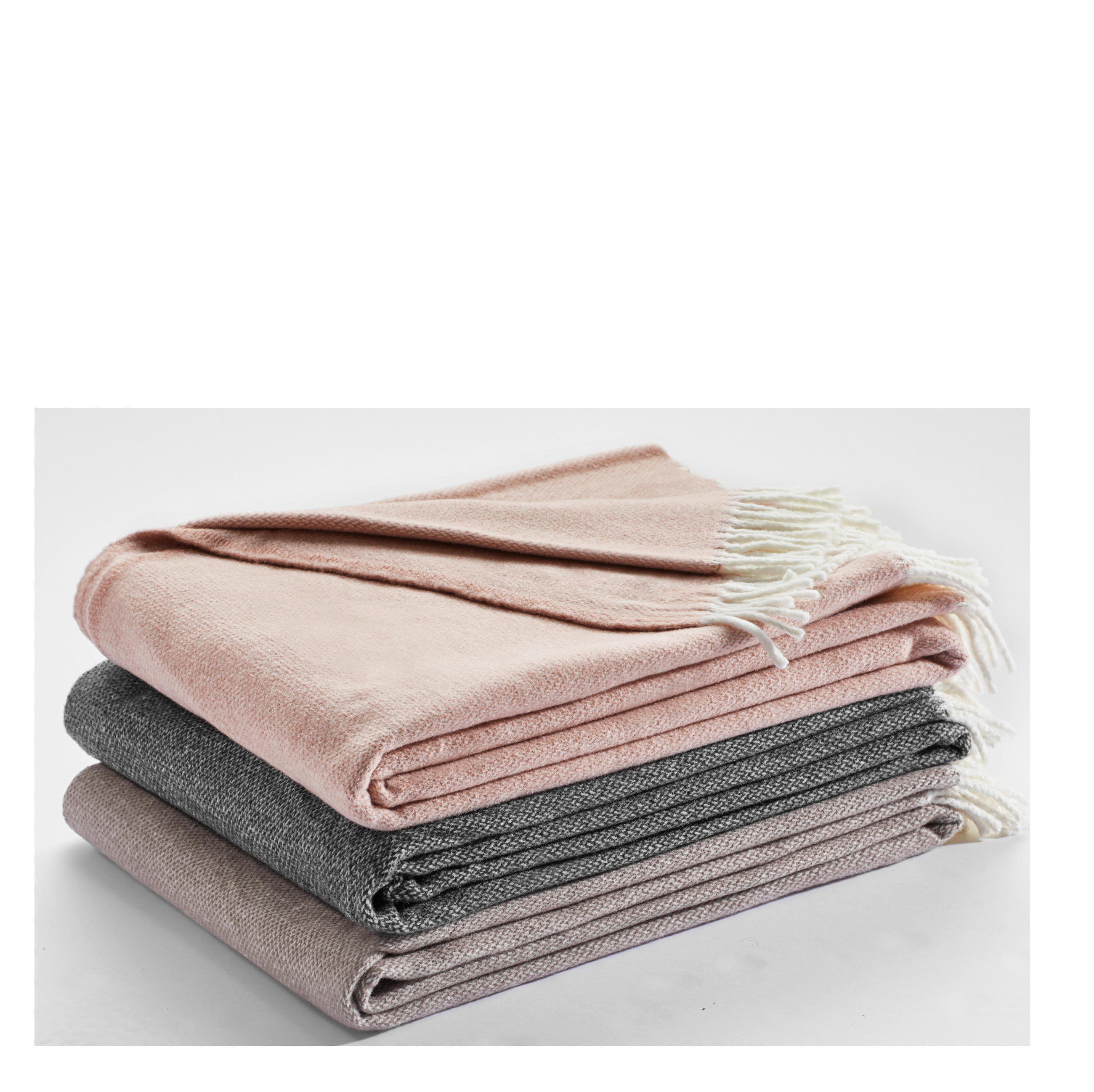 WOHNDECKE RELAX  - Anthrazit/Creme, KONVENTIONELL, Textil (140/200cm) - Schöner Wohnen