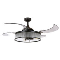 DECKENVENTILATOR  122/40 cm    - Transparent/Schwarz, Trend, Kunststoff/Metall (122/40cm) - P & B