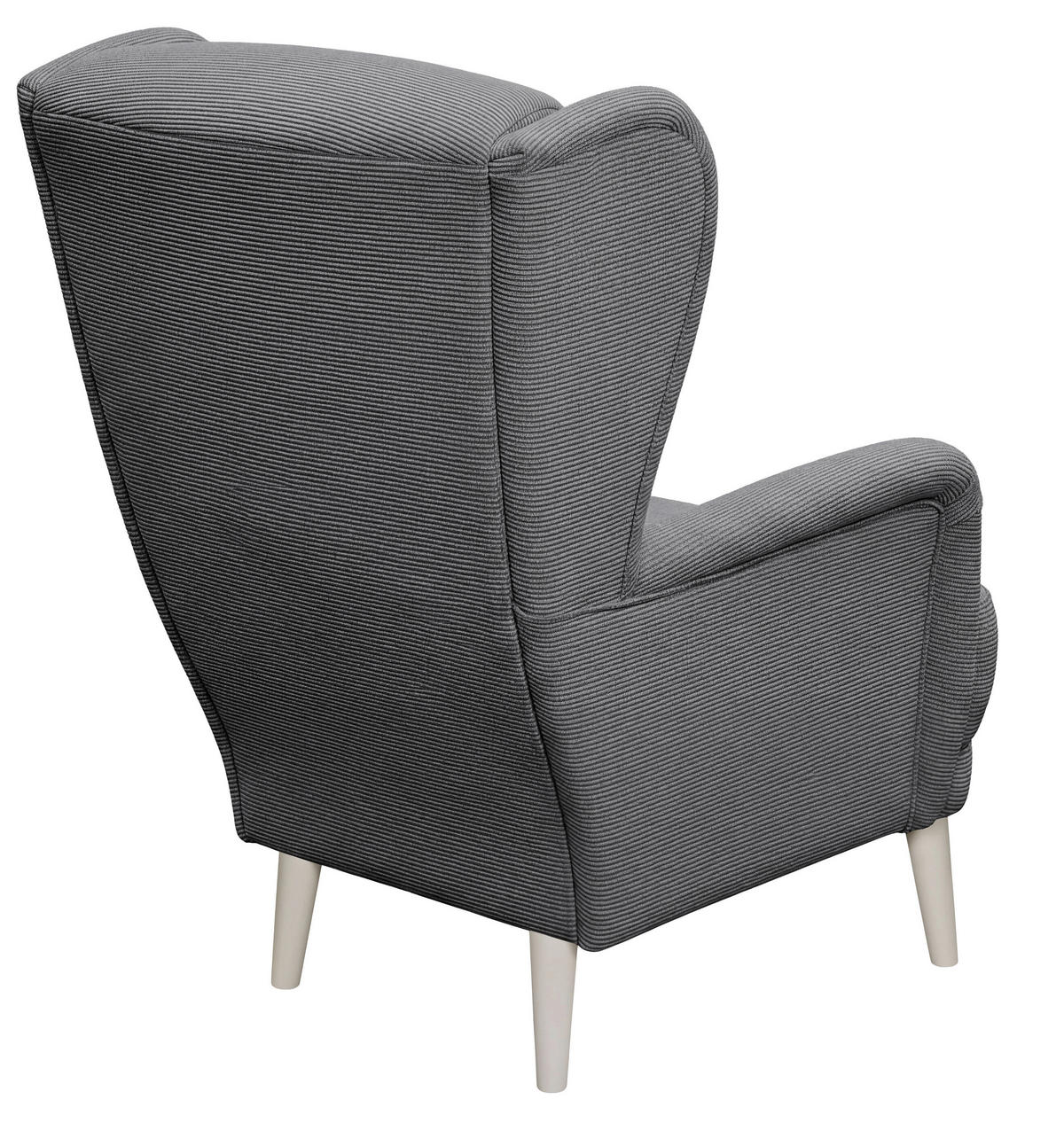 SESSEL in Cord Anthrazit  - Kaschmir/Anthrazit, MODERN, Holz/Textil (74/106/94cm) - MID.YOU
