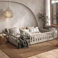 BODENBETT. 140/200 cm  in Taupe  - Taupe, MODERN, Holz/Holzwerkstoff (140/200cm) - P & B