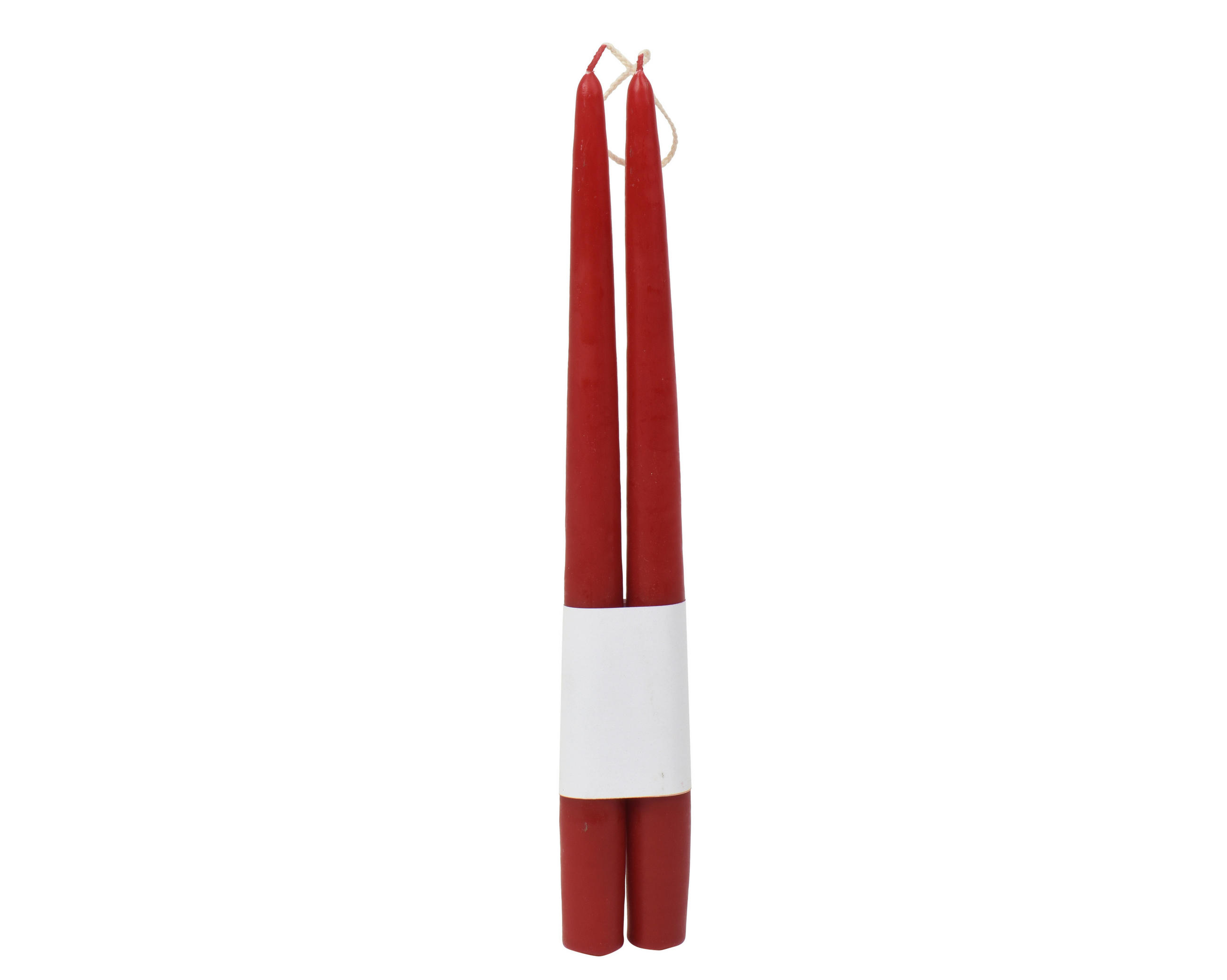 Lumânare - roșu, Basics, parafină (2,2/2,2/32cm)