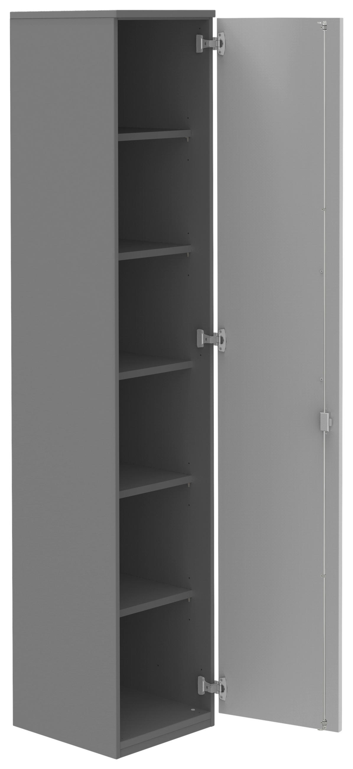 AKTENSCHRANK 40/217,4/43 cm  - Anthrazit/Hellgrau, Konventionell, Holzwerkstoff (40/217,4/43cm) - Moderano