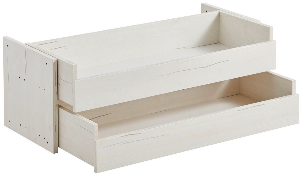 SCHUBLADENSET 82,5/31/33 cm   - Weiss, Lifestyle, Holzwerkstoff (82,5/31/33cm) - Hom`in