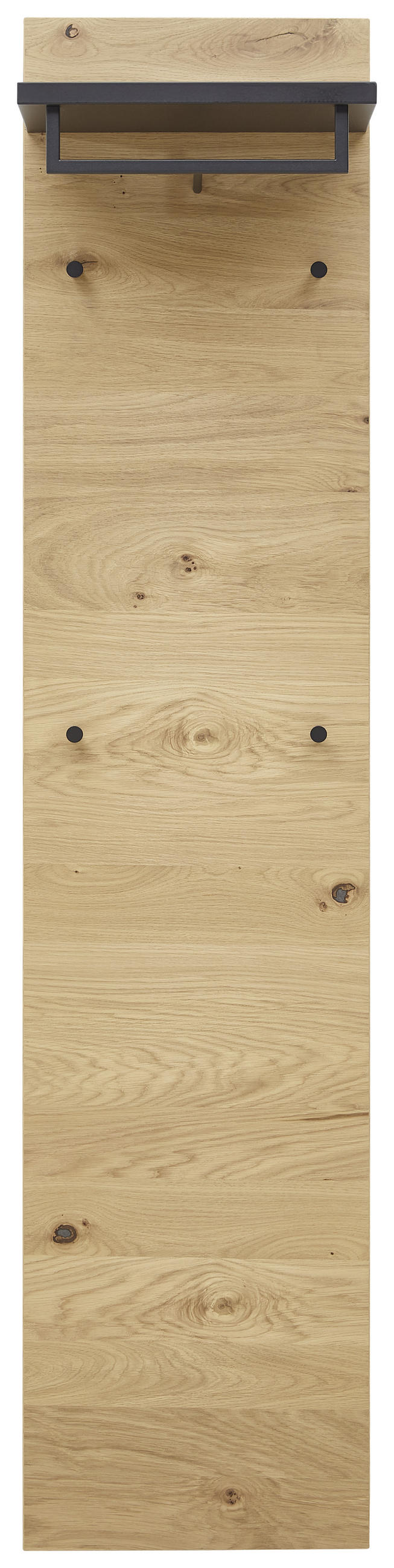 GARDEROBENPANEEL  in 42/183/27 cm  - Eichefarben/Anthrazit, Design, Holz/Metall (42/183/27cm) - Dieter Knoll