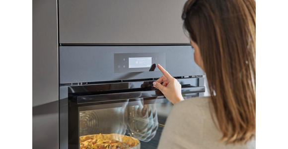 EINBAUBACKOFEN DKP39906MK  - Schwarz, Basics, Glas/Metall (59,4/59,4/56,8cm) - Dieter Knoll