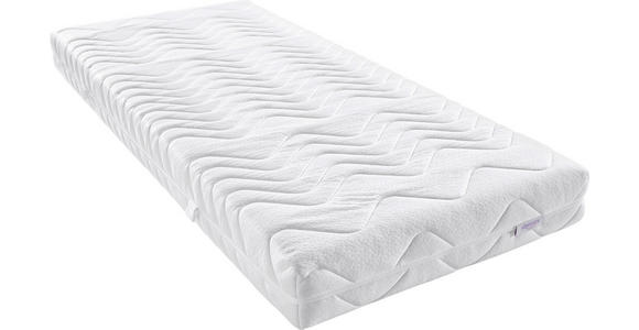 KOMFORTSCHAUMMATRATZE 90/200 cm - Weiß, Basics, Textil (90/200cm) - Sleeptex