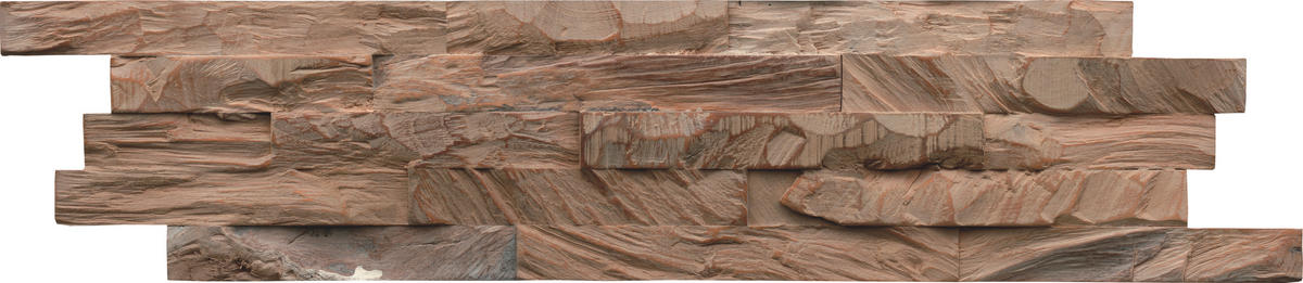 WANDVERKLEIDUNG - Graubraun, Basics, Holz (61/15/2cm)