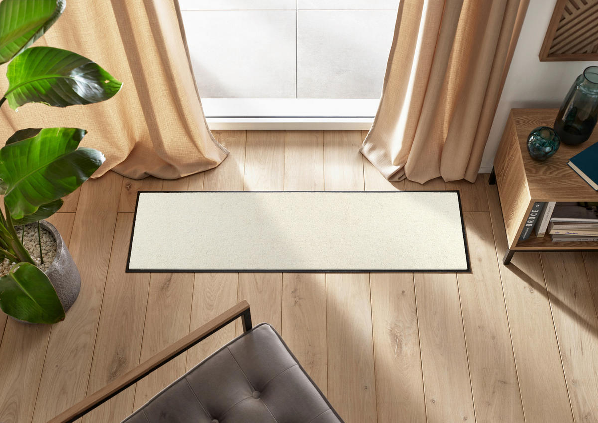 LÄUFER 35/120 cm Whipped Cream Beige  - Beige, KONVENTIONELL, Kunststoff/Textil (35/120cm) - wash+dry