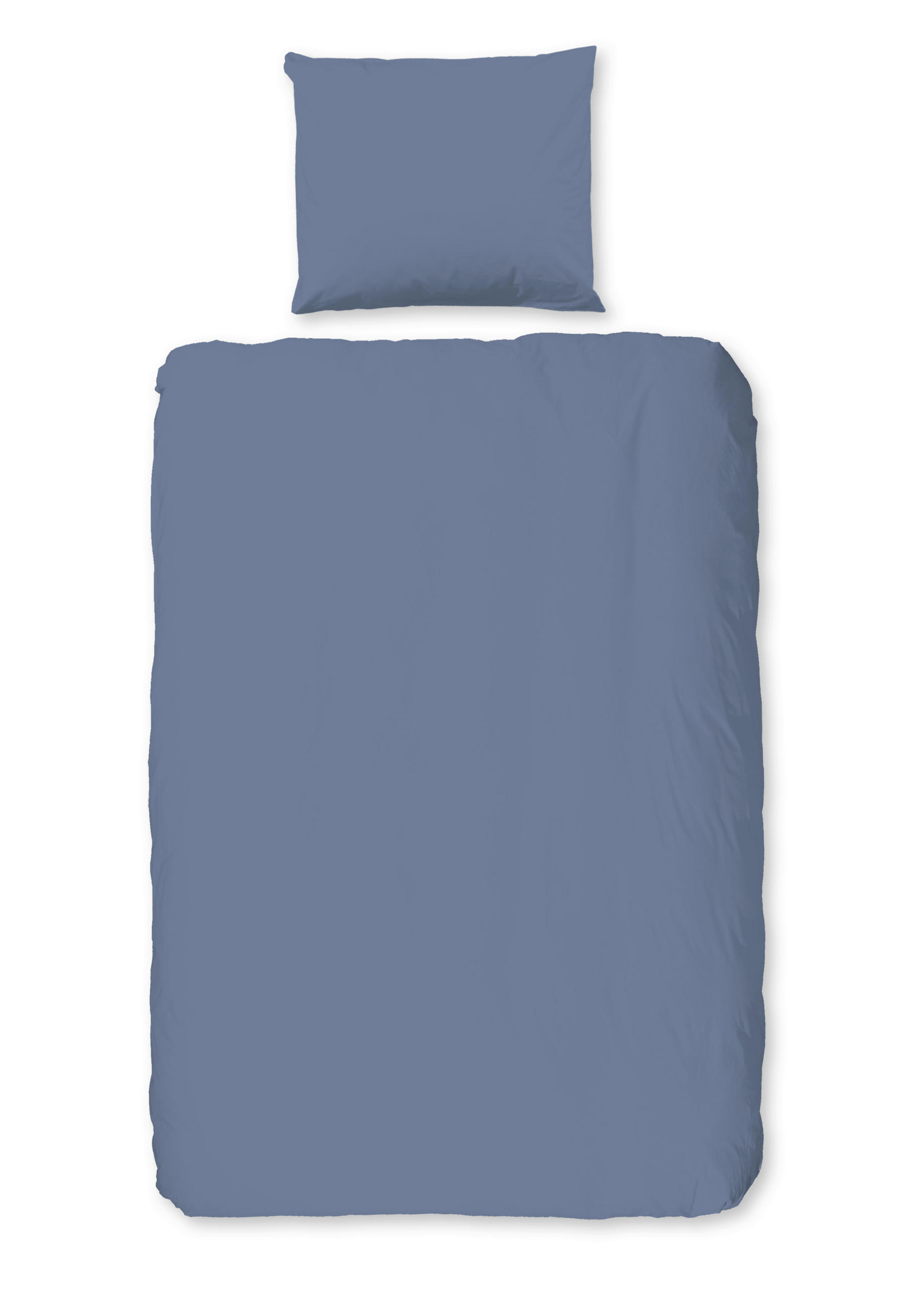 BETTWÄSCHE 2-teilig Good Morning Flanell, Biber 140/200 cm  - Pastellblau/Hellblau, Basics, Textil (140/200cm)