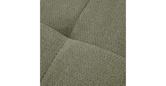 ECKSOFA in Chenille Olivgrün  - Schwarz/Olivgrün, MODERN, Textil/Metall (182/290cm) - Hom`in