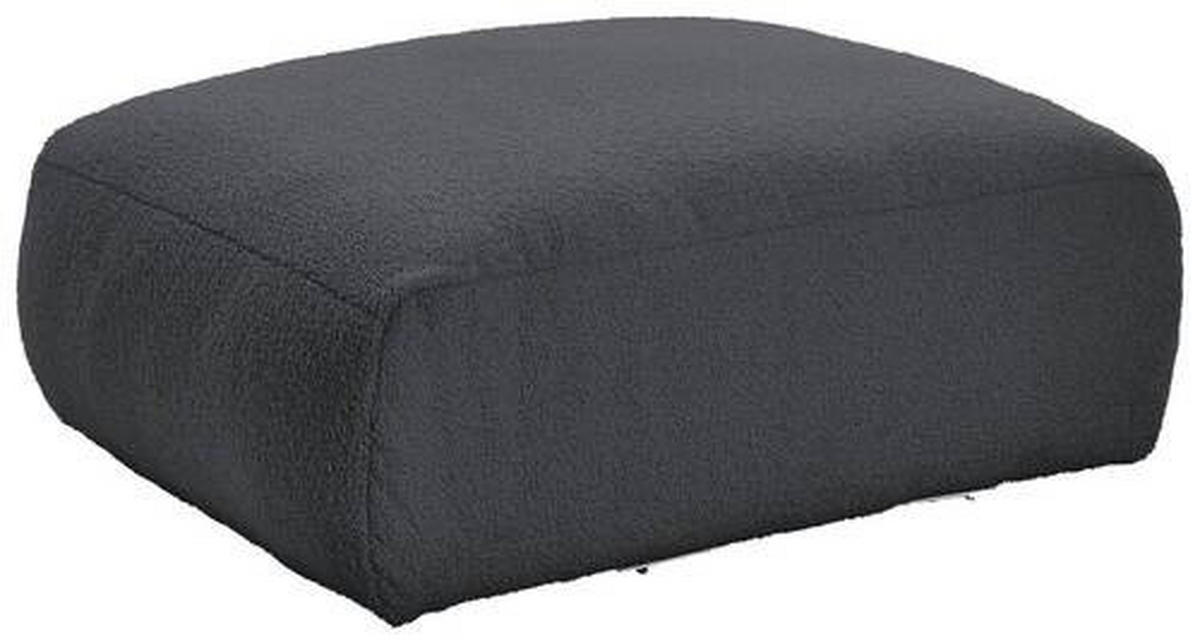 SOFAELEMENT BLOOM Flachgewebe, Teddystoff Dunkelgrau  - Dunkelgrau, Trend, Textil (82/45/122cm) - Livetastic