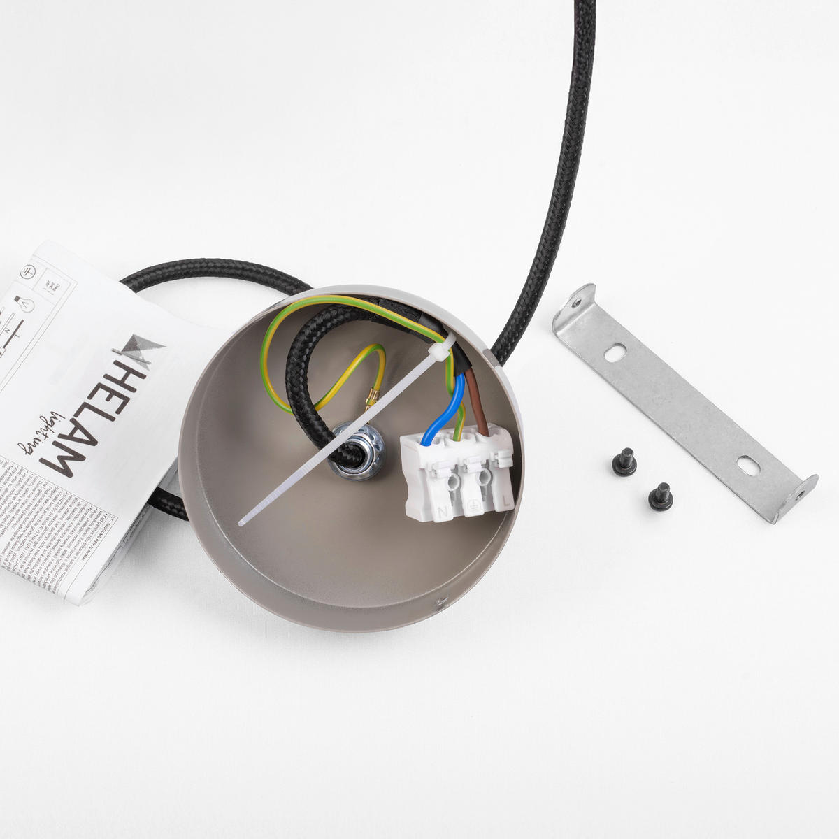 HÄNGELEUCHTE 34/34/134 cm  - Greige, Trend, Metall (34/34/134cm)