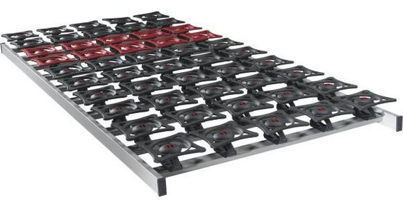 LATTENROST 90/200 cm - Dunkelbraun/Dunkelrot, Basics, Kunststoff (90/200cm) - Sleeptex