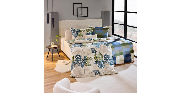 BETTWÄSCHE CUBY Satin 140/200 cm  - Petrol, KONVENTIONELL, Textil (140/200cm) - Novel