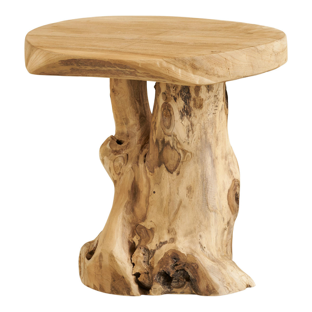 BEISTELLTISCH in Holz 40/45/40 cm  - Teakfarben, Basics, Holz (40/45/40cm)