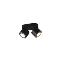LED-STRAHLER - Schwarz, Design, Metall (17/10,6cm)
