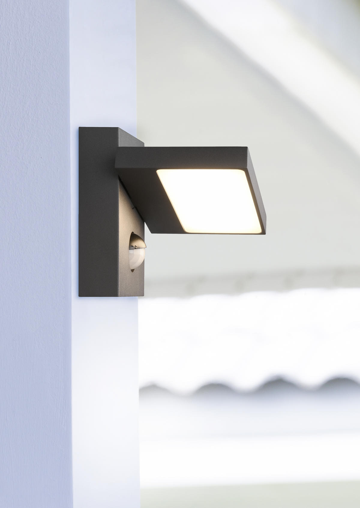 VÄGGLAMPA FÖR UTOMHUS - antracit, Design, metall (15/12/12,5cm) - Trio Leuchten