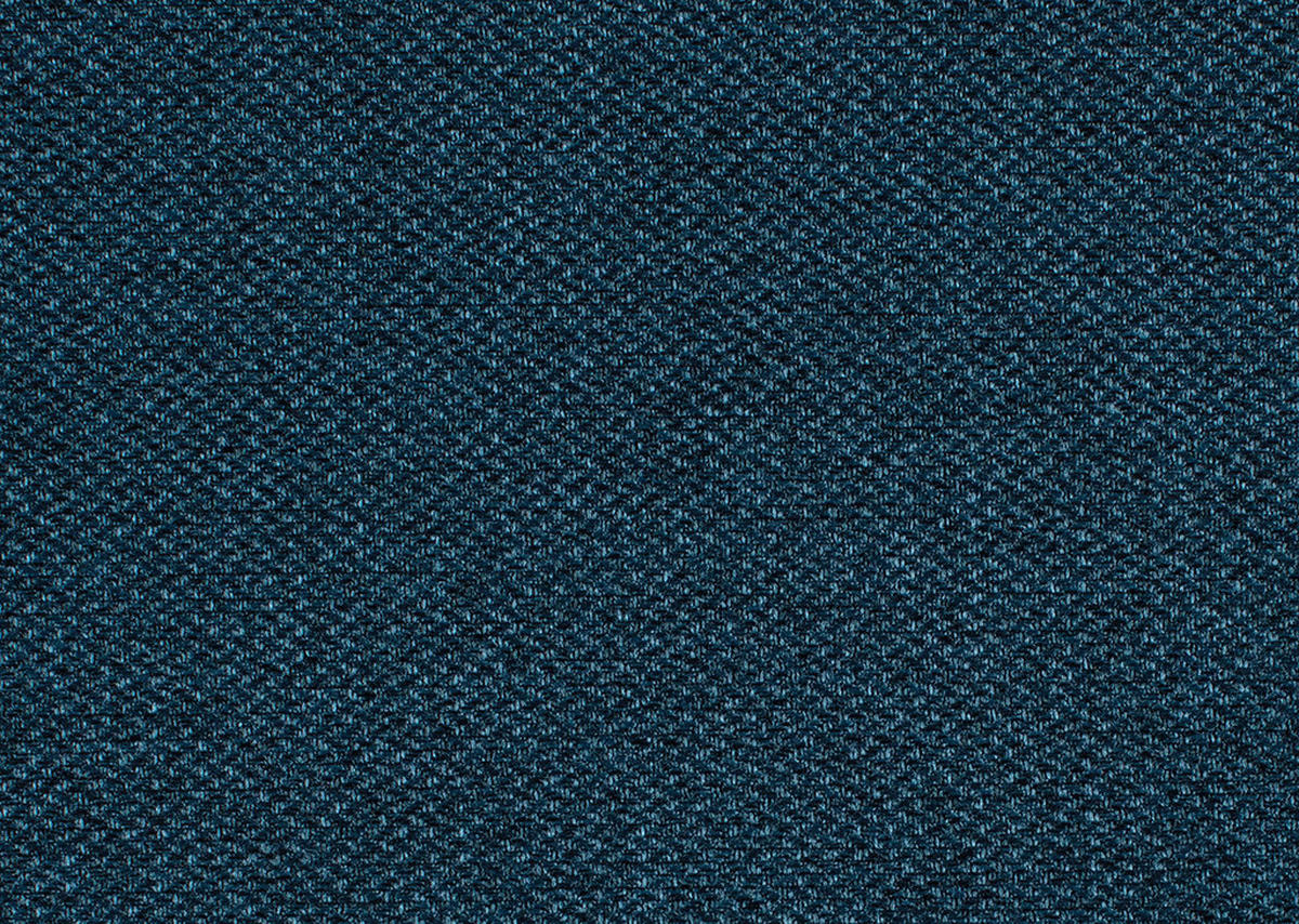 ECKSOFA in Webstoff Blau  - Blau/Schwarz, Design, Kunststoff/Textil (158/238cm) - Livetastic