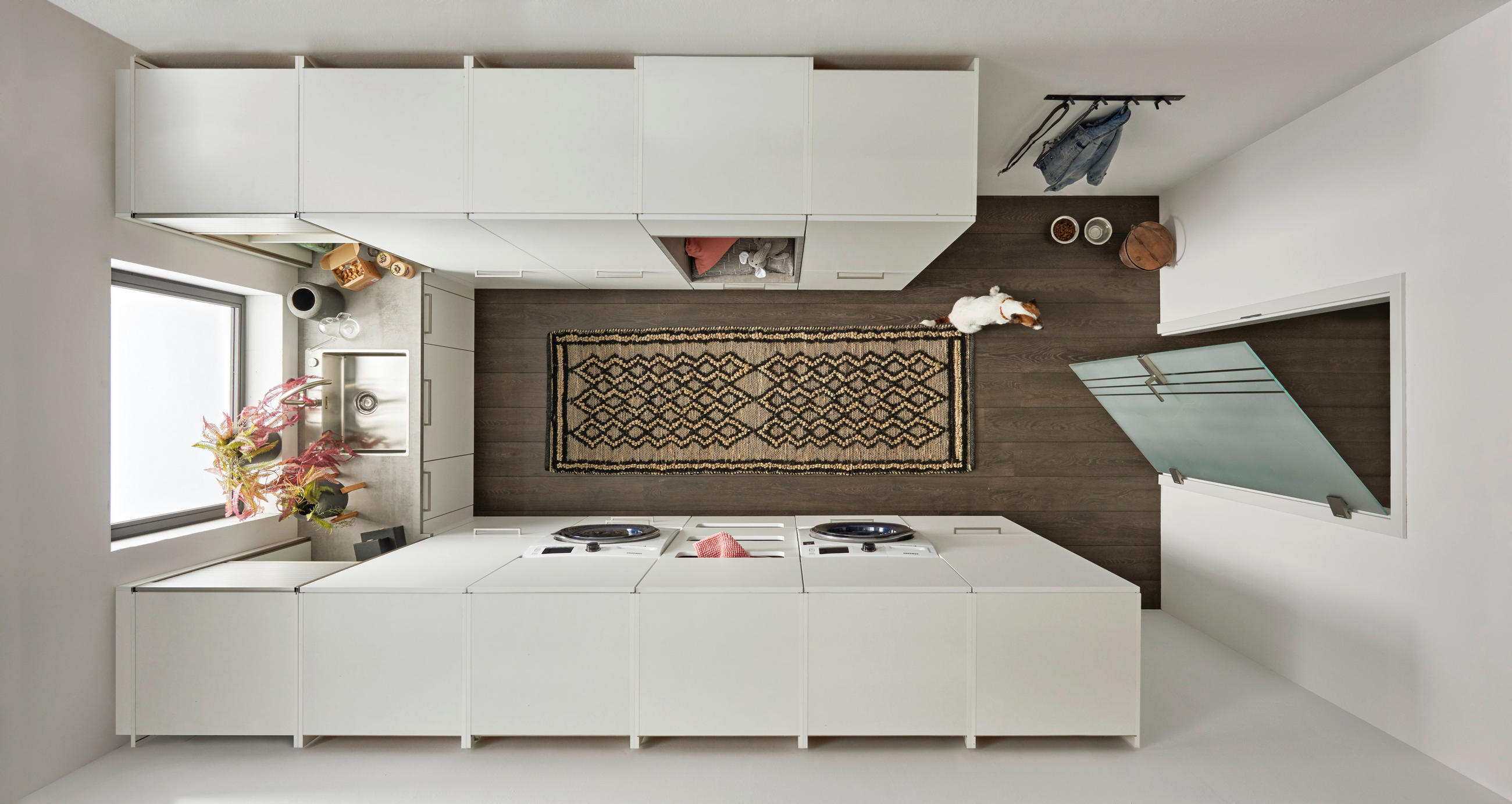 HAUSWIRTSCHAFTSRAUM  in Weiß  - Weiß, Design, Holzwerkstoff - Nolte Küchen