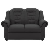 2-SITZER-SOFA in Lederlook Schwarz  - Schwarz, KONVENTIONELL, Kunststoff/Textil (145/102/101cm) - Livetastic