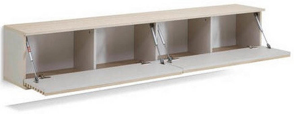 LOWBOARD  in 180/30/30 cm  - Kaschmir/Eichefarben, Design, Holzwerkstoff/Kunststoff (180/30/30cm) - Boxxx