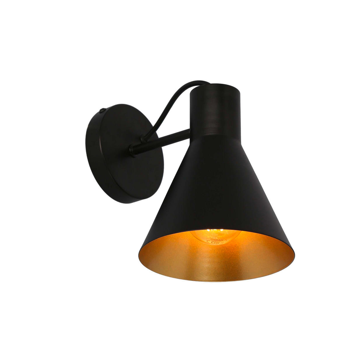 WANDLEUCHTE 15/18/19 cm   - Chromfarben/Edelstahlfarben, Basics, Glas/Metall (15/18/19cm)
