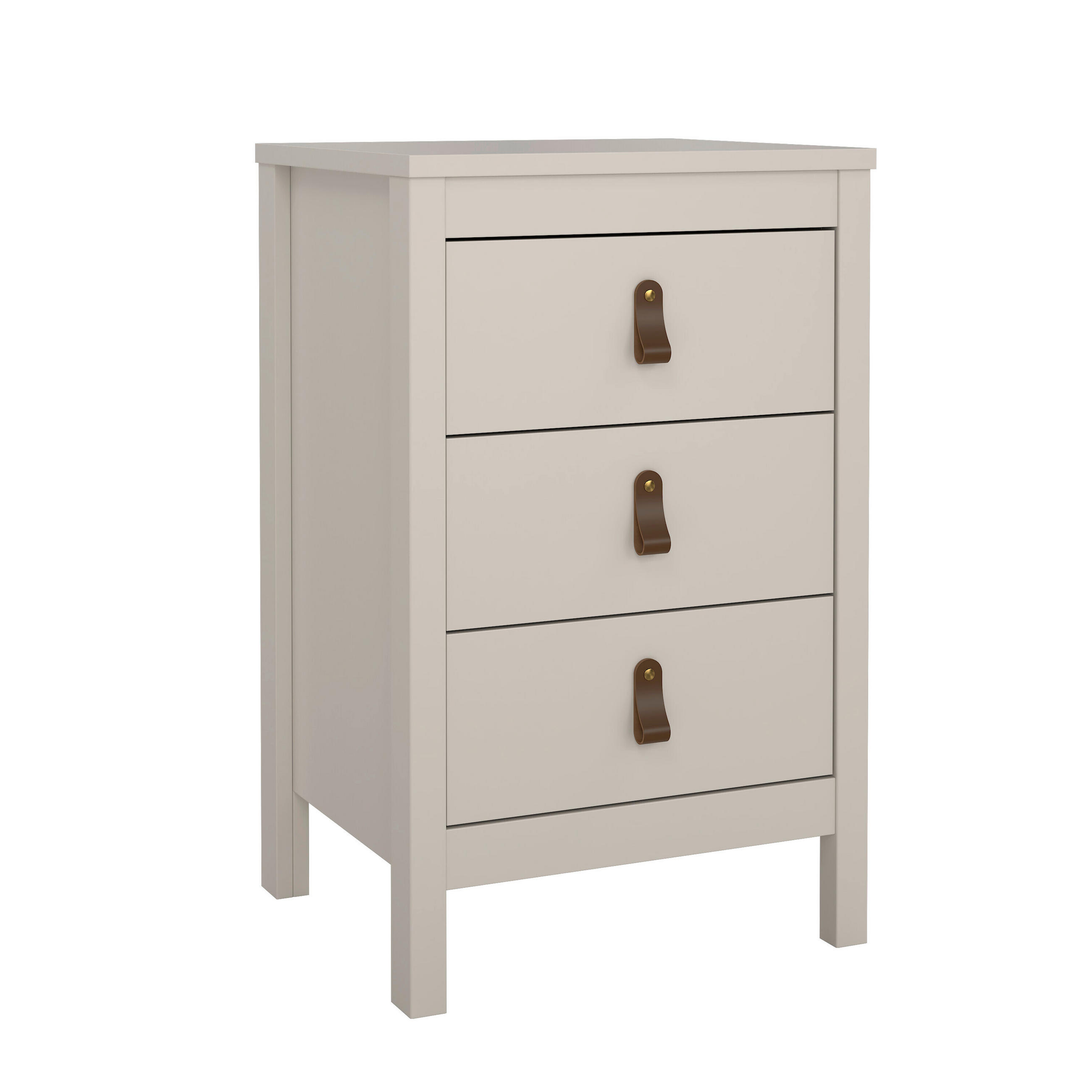 NACHTSCHRANK 43,8/70,1/38,4 cm Douglasie, Fichte, Kiefer, Lärche, Tanne  - Kaschmir/Silberfarben, MODERN, Holz/Metall (43,8/70,1/38,4cm) - MID.YOU