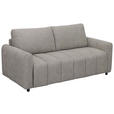 SCHLAFSOFA Leinenoptik Taupe  - Taupe/Schwarz, Design, Kunststoff/Textil (198/91/100cm) - Carryhome