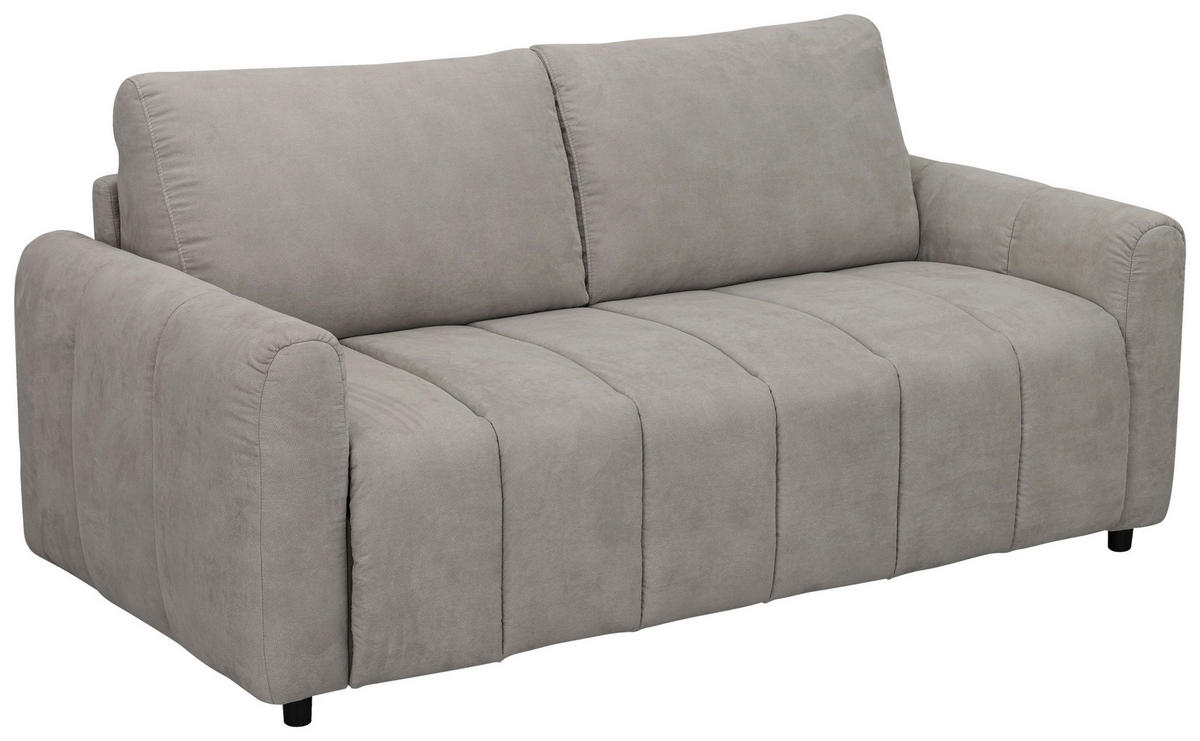 SCHLAFSOFA Leinenoptik Taupe  - Taupe/Schwarz, Design, Kunststoff/Textil (198/91/100cm) - Carryhome