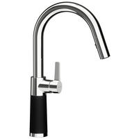 KÜCHENARMATUR 555120NGT  - Chromfarben/Schwarz, Basics, Stein/Metall (5,2/37,7/20cm) - Schock