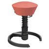 BÜROHOCKER 55/45,66/55 cm  - Koralle/Schwarz, Basics, Textil/Metall (55/45,66/55cm) - Aeris