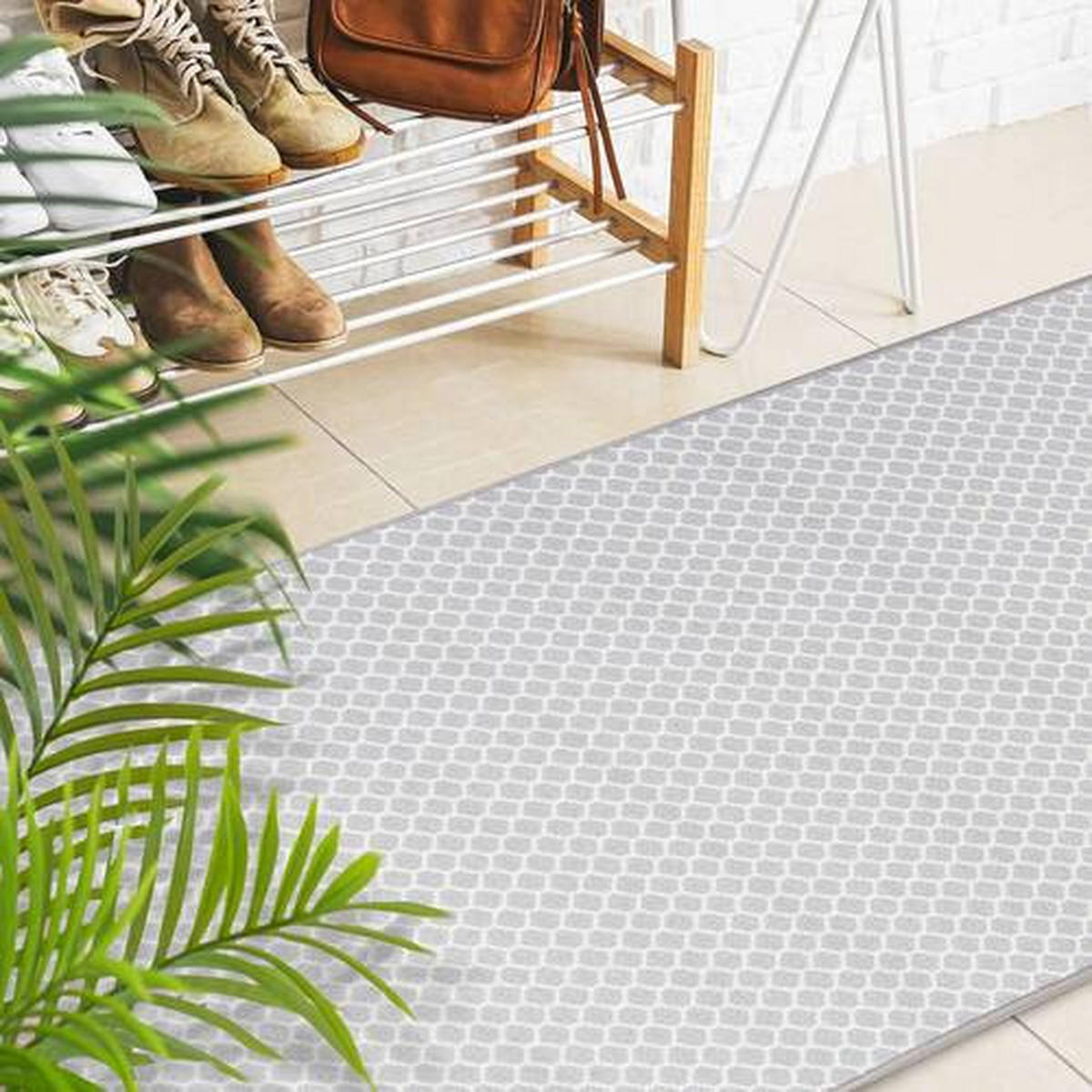 WEBTEPPICH 80/150 cm Grau  - Grau, Design, Kunststoff/Textil (80/150cm) - Novel