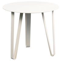 KONFERENČNÍ STOLEK, krémová, kov, 50/50/45 cm - krémová, Design, kov (50/50/45cm) - Xora