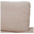 ECKSOFA  in Cord Taupe  265/224 cm  - Taupe/Schwarz, Design, Kunststoff/Textil (265/224cm) - Hom`in