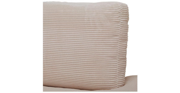ECKSOFA  in Cord Taupe  265/224 cm  - Taupe/Schwarz, Design, Kunststoff/Textil (265/224cm) - Hom`in