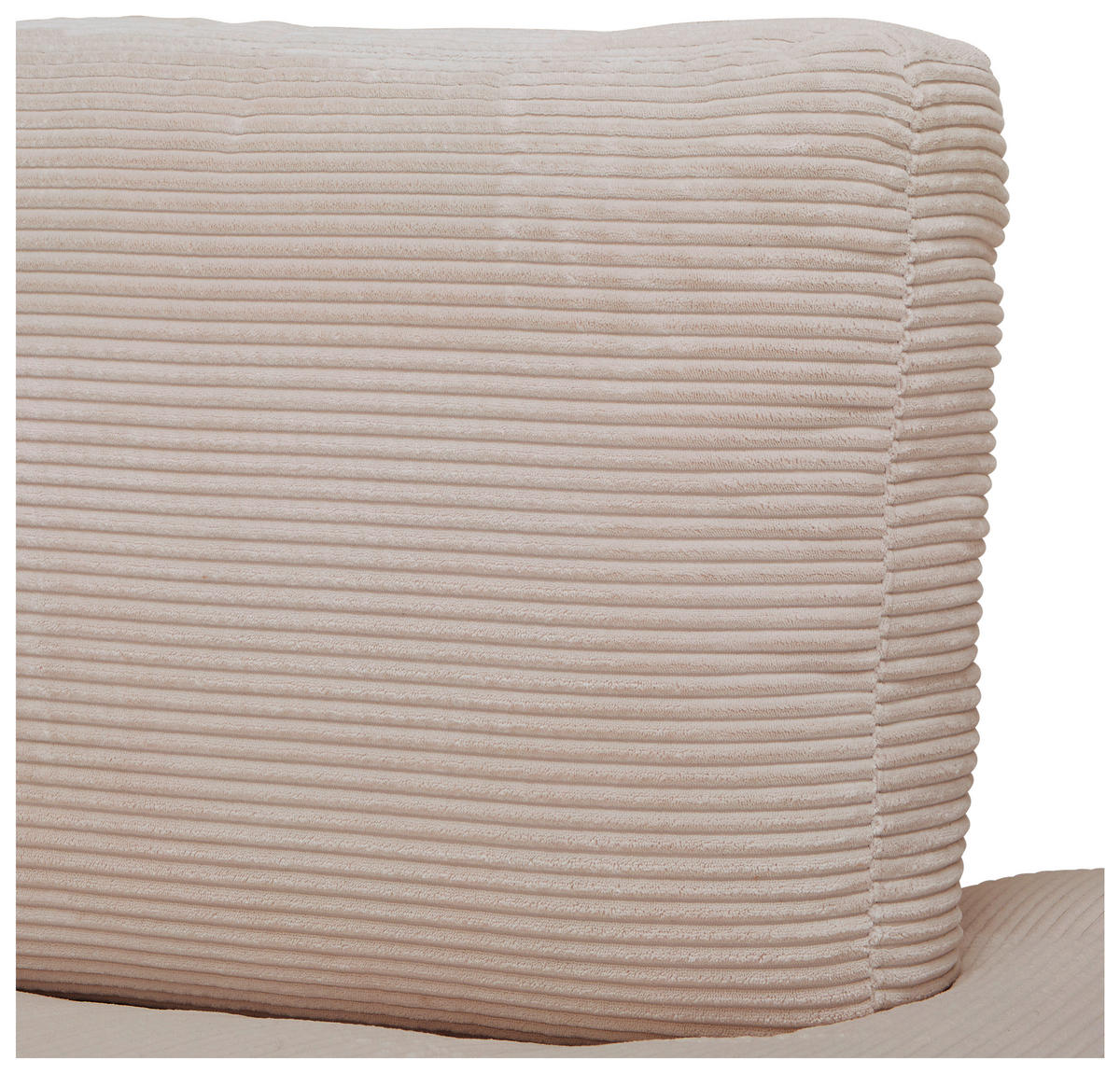 ECKSOFA in Cord Taupe  - Taupe/Schwarz, Design, Kunststoff/Textil (265/224cm) - Hom`in