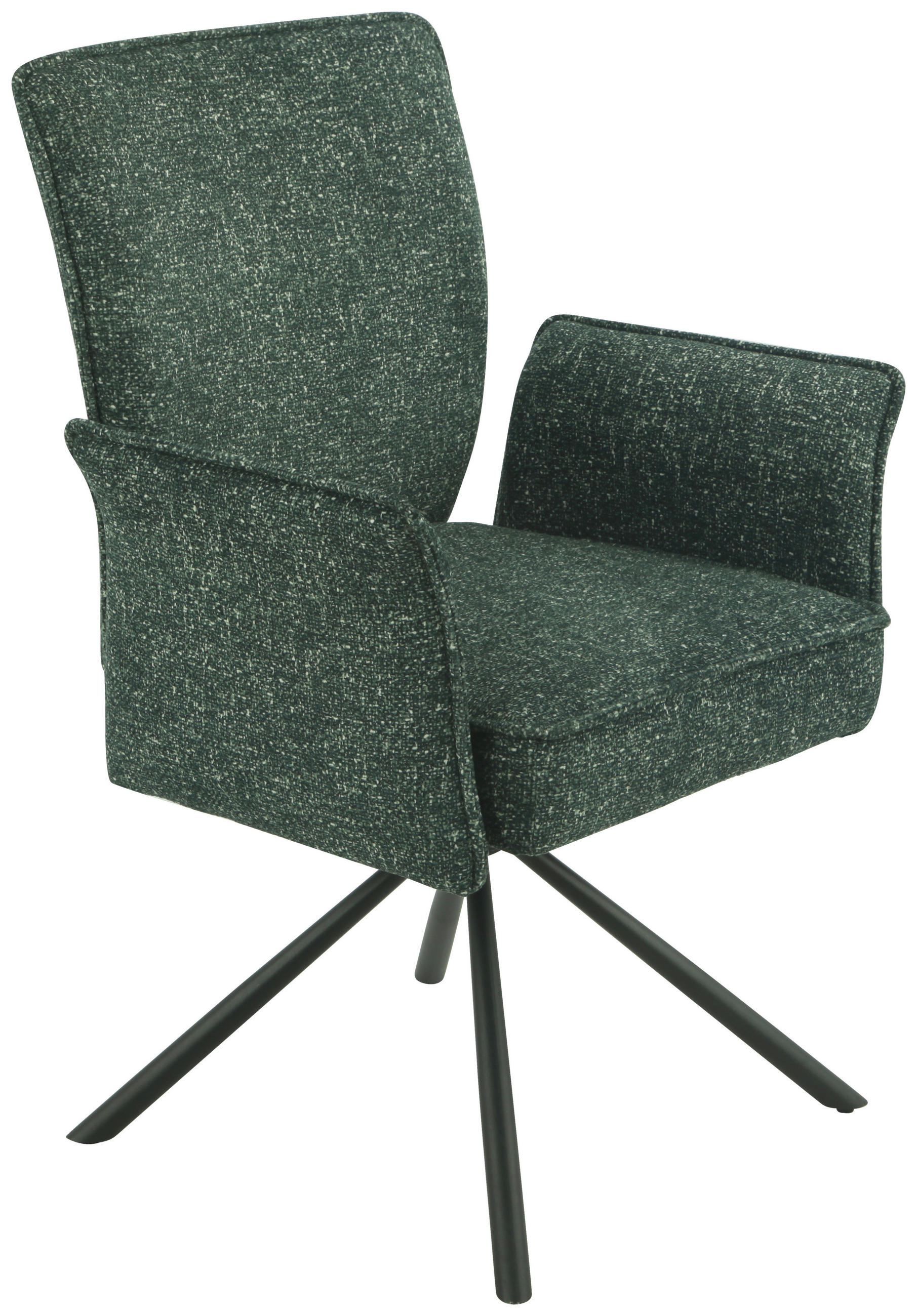 Vierfußstuhl Ellen Ii Webstoff Grün, B: 49 Cm