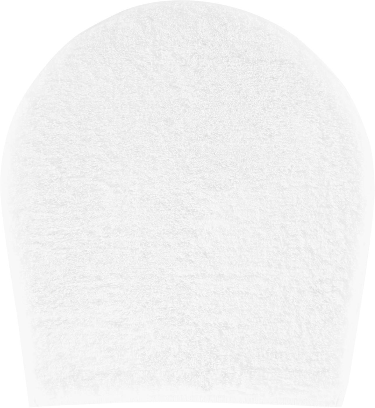 Grund Wc-Deckelbezug Melange Weiß 47x50 cm