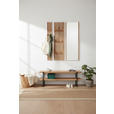 GARDEROBENBANK  in 120/45/40 cm  - Eichefarben, Natur, Holz/Metall (120/45/40cm) - Linea Natura