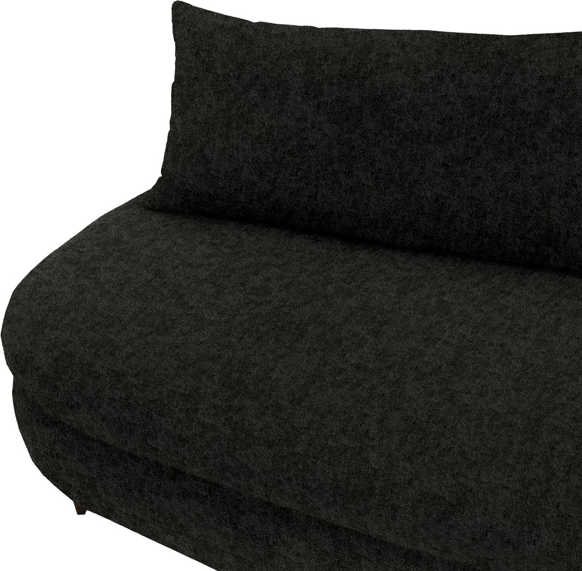 SCHLAFSOFA in Velours Dunkelgrün  - Dunkelgrün/Schwarz, Design, Holz/Textil (213/89/105cm) - Novel