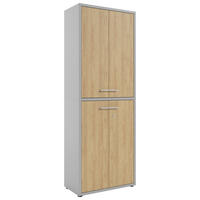 AKTENSCHRANK Eiche Hellgrau, Hickory  - Hellgrau/Hickory, MODERN, Holz/Holzwerkstoff (78,1/215,4/40cm) - Novel