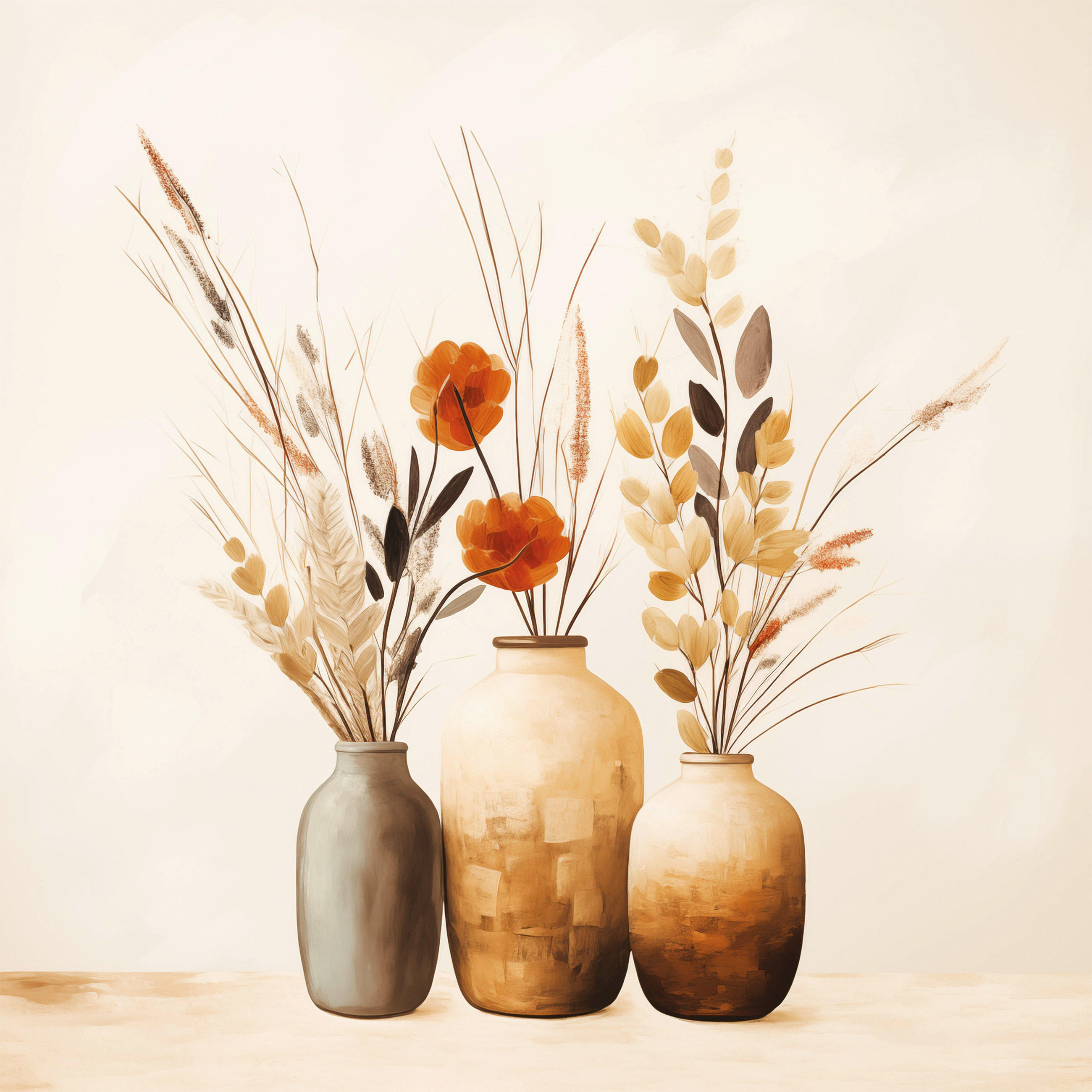 GLASBILD Stillleben  - Multicolor, Natur, Glas (20/20/1,40cm) - Euroart