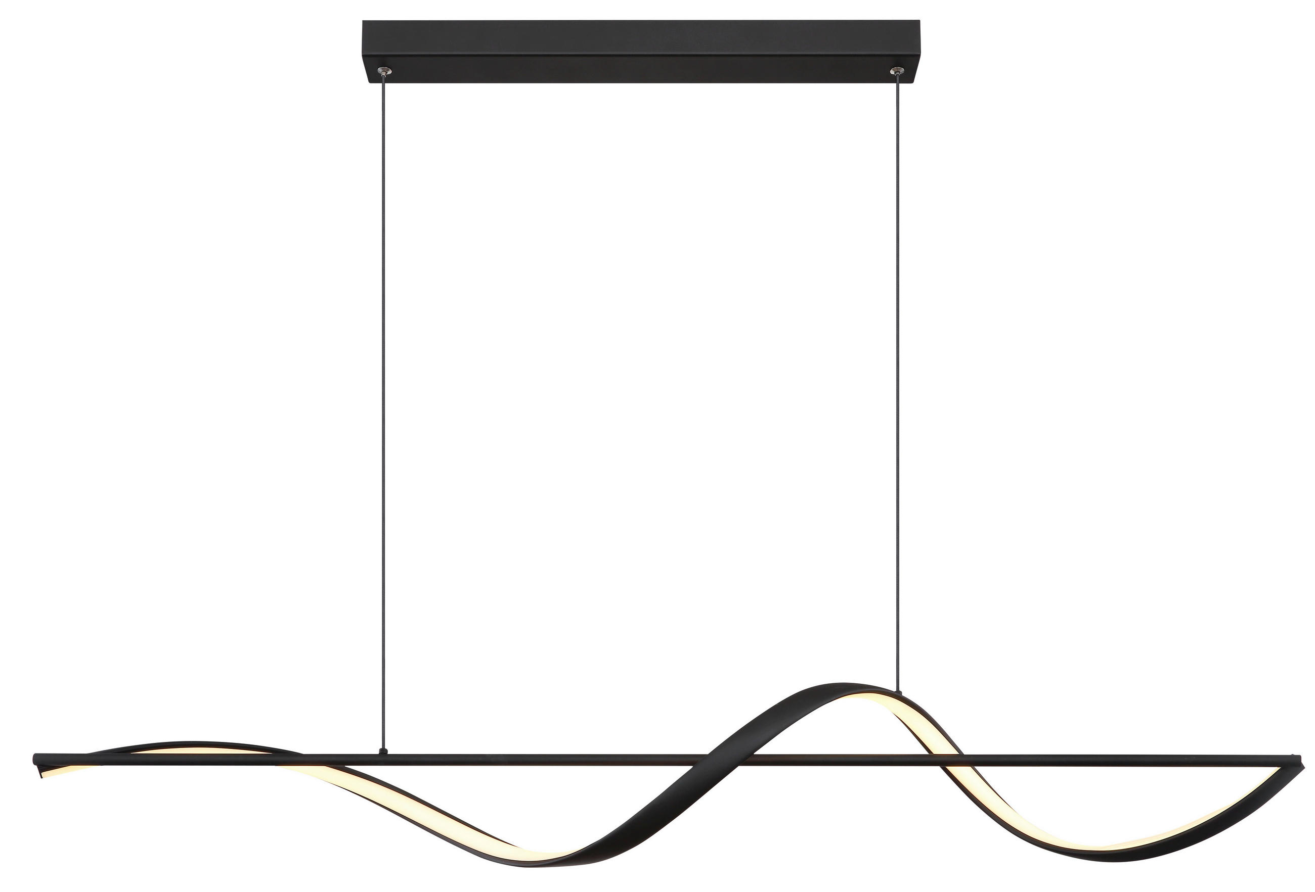 Globo Led-Hängeleuchte Opal, Schwarz 20x150x120 cm